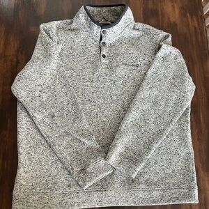 Eddie Bauer Men's Heathered Gray Crewneck Sweater